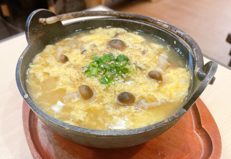 ふわふわ卵ときのこの雑炊